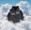 Zip-Through Boxy Fleece Hoodie