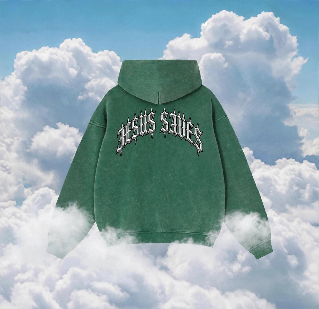 Zip-Through Boxy Fleece Hoodie