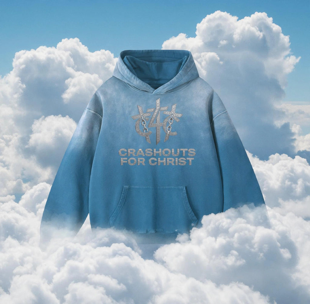 Heavyweight Sunfade Cross Hoodie